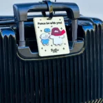 Peace Be With You Luggage Tag - Cute Jesus & Sheep Travel Accessory (8x10cm) - Image 4