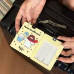 Peace Be With You Luggage Tag - Cute Jesus & Sheep Travel Accessory (8x10cm)