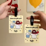 Peace Be With You Luggage Tag - Cute Jesus & Sheep Travel Accessory (8x10cm) - Image 2